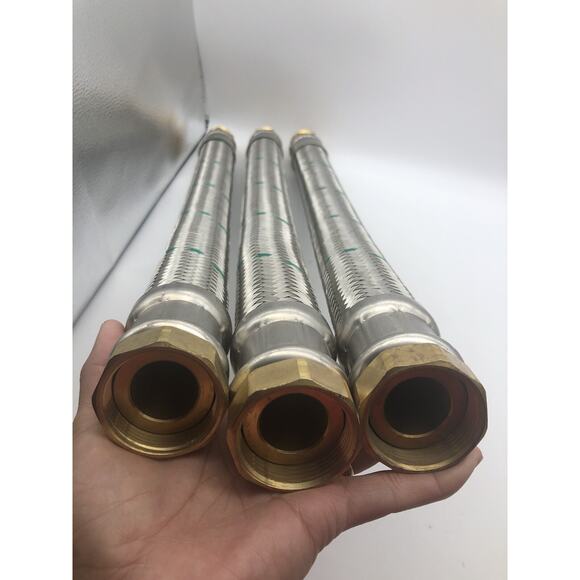 Nex Braided Flexible Hose 1 3/4”x 1” 300psi 248F-19, 24" and 23 1/2 L,LOT OF 3 - Picture 7 of 11